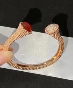 Van Cleef & Arpels Perlée Couleurs Bracelet Custom Diamond 18K Rose Gold (2)