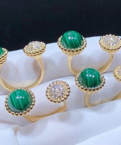 Van Cleef & Arpels Perlée Couleurs Rings Custom Natural Gemstone 18K Gold (2)