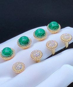 Van Cleef & Arpels Perlée Couleurs Rings Custom Natural Gemstone 18K Gold (2)