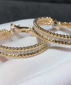 Van Cleef & Arpels Womens Earring Custom Natural Diammond 18K Rose Gold (2)