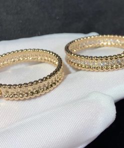 Van Cleef & Arpels Womens Earring Custom Natural Diammond 18K Rose Gold (2)