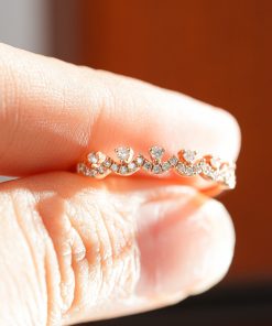 Women’s Ring Natural Custom Diamond Rose Gold 18k (2)