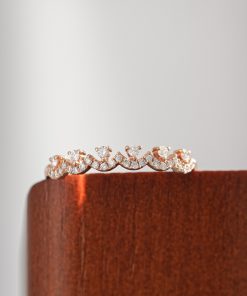 Women’s Ring Natural Custom Diamond Rose Gold 18k (2)