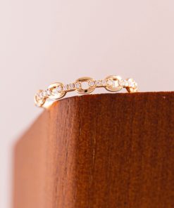 Women's Ring with Natural Diamond Crafted in 18k Rose Gold (2)