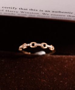 Women's Ring with Natural Diamond Crafted in 18k Rose Gold (2)