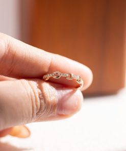 Women's Ring with Natural Diamond Crafted in 18k Rose Gold (2)