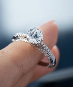 Women’s Rings Custom Natural Diamond White Gold 18k (2)