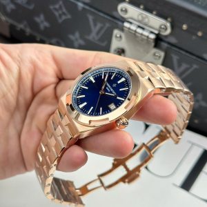 Vacheron Constantin Overseas 4500V Rose Gold Replica 11 Blue Dial MKS Factory 41mm (1)