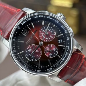 Audemars Piguet Code 11.59 Red Dial Replica 11 Leather Strap Factory APS 41mm Watch (1)