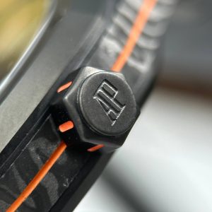 Audemars Piguet Royal Oak 15500 DiW Carbon NTPT Replica 1 1 Orange Seconds Hand 41mm (1)