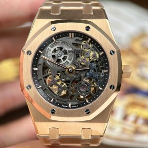 Audemars Piguet Royal Oak Jumbo Extra-thin Openworked 16204 Rose Gold Rep 1 1 APS Factory 41mm (1)