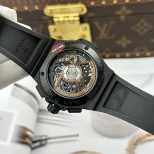 Hublot Big Bang 20th Anniversary Chronograph Ceramic Đen Replica 1 1 BBA Factory 43mm (1)