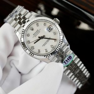 Rolex DateJust Replica 11 White Mother-of-Pearl Dial THB Factory 31mm (1)