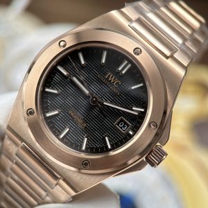 IWC Ingenieur Super Clone Watches Rose Gold With Black Dial GH Factory 40mm (1)