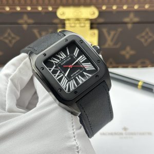 Cartier Santos 100 XL Replica Watches Black Automatic Movement 51.1×41 (1)