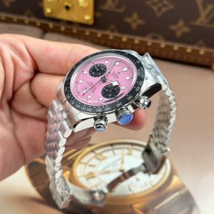 Tudor Black Bay Chronograph Super Clone Watches Pink Dial ZF Factory 41mm (1)