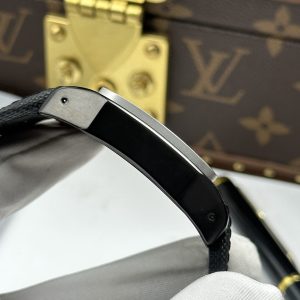 Cartier Santos 100 XL Black Roman Dial Replica 1 1 Fabric Strap 51.1×41 (1)