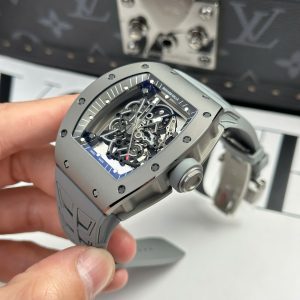 Richard Mille RM055 Bubba Watson Grey Boutique Edition Replica Watch Rubber Strap ZF Factory 42.7 x 49 (1)