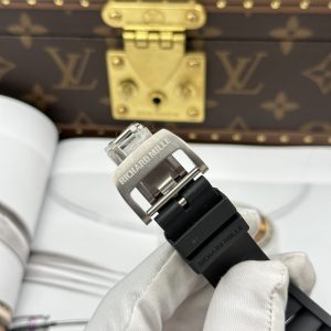 Richard Mille RM055 Carbon NTPT Replica Watches White Dial ZF Factory 49.9×42 (1)