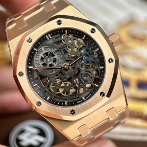 Audemars Piguet Royal Oak Jumbo Extra-thin Openworked 16204 Rose Gold Rep 1 1 APS Factory 41mm (1)