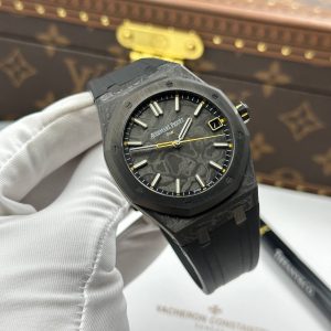 Audemars Piguet Royal Oak 15500 DiW Carbon NTPT Super Clone Watches Second Hand Yellow 41mm (1)