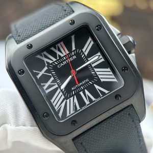Cartier Santos 100 XL Replica Watches Black Automatic Movement 51.1×41 (1)