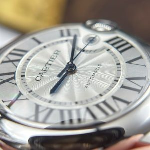 Cartier Ballon Bleu Clone Watches White Dial Leather Strap AF Factory 40mm (2)